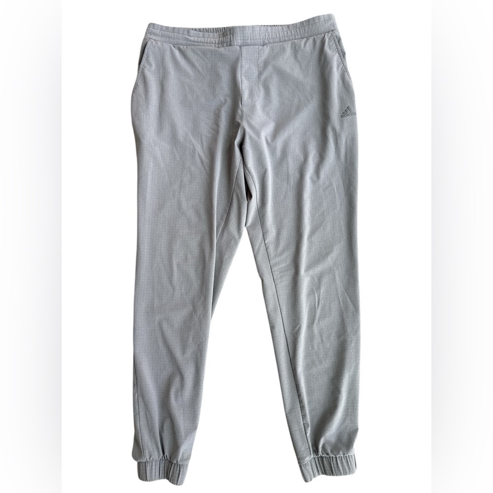 adidas Men's Light Gray Joggers - Picture 1 of 5